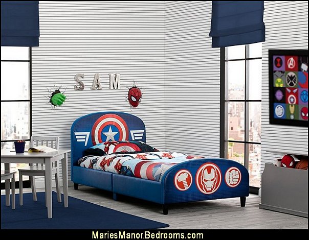 Marvel Avengers bedroom ideas superhero bedroom decorating kids rooms superhero style